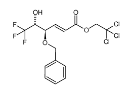 (4R,5R,E)-2,2,2-trichloroethyl 4-(benzyloxy)-6,6,6-trifluoro-5-hydroxyhex-2-enoate Structure