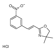 4,4-dimethyl-2-[(E)-2-(3-nitrophenyl)ethenyl]-5H-1,3-oxazole,hydrochloride结构式