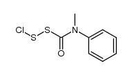 (methylphenylcarbamoyl)disulfanyl chloride Structure