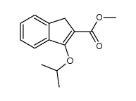 1-(isopropyloxy)-2-(methoxycarbonyl)-1-indene结构式