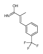 2-Propenamide, 2-methyl-3-(3-(trifluoromethyl)phenyl)-结构式
