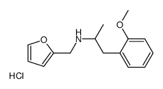 FURFURYLAMINE, N-(o-METHOXY-alpha-METHYLPHENETHYL)-, HYDROCHLORIDE Structure