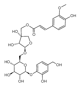 5''-O-trans-feruloyl-6'-O-β-D-apiofuranosylcalleryanin Structure