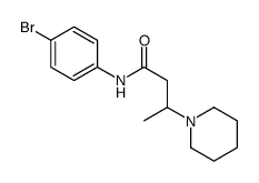 N-(4-bromophenyl)-3-piperidin-1-ylbutanamide Structure