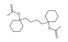 1,4-bis-(1-acetoxy-cyclohexyl)-butane Structure