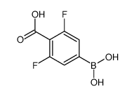 3,5-Difluoro-4-carboxyphenylboronic acid structure