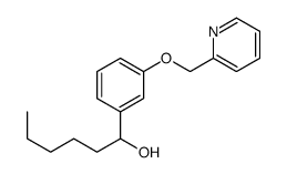 1-[3-(pyridin-2-ylmethoxy)phenyl]hexan-1-ol结构式