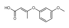 3-(3-methoxy-phenoxy)-crotonic acid结构式