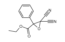 ethyl 3,3-dicyano-2-phenyloxirane-2-carboxylate结构式