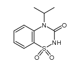 4-izoproyl-2H-1,2,4-benzothiadiazine-3 (4H)-one 1,1-dioxide结构式