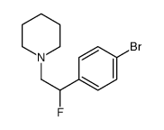 1-[2-(4-bromophenyl)-2-fluoroethyl]piperidine Structure