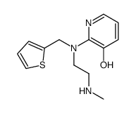 2-[2-(methylamino)ethyl-(thiophen-2-ylmethyl)amino]pyridin-3-ol结构式