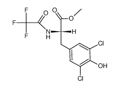 3,5-dichloro-N-trifluoroacetyl-L-tyrosine methyl ester Structure