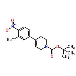 2-Methyl-2-propanyl 4-(3-methyl-4-nitrophenyl)-3,6-dihydro-1(2H)-pyridinecarboxylate Structure