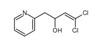 4,4-dichloro-1-(pyridin-2-yl)but-3-en-2-ol结构式