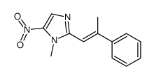 1-methyl-5-nitro-2-[(Z)-2-phenylprop-1-enyl]imidazole结构式