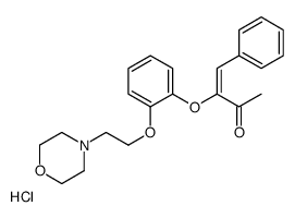 (Z)-3-[2-(2-morpholin-4-ium-4-ylethoxy)phenoxy]-4-phenylbut-3-en-2-one,chloride结构式