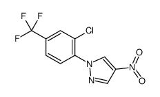 1-[2-chloro-4-(trifluoromethyl)phenyl]-4-nitropyrazole结构式