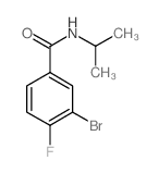 3-BROMO-4-FLUORO-N-ISOPROPYLBENZAMIDE Structure