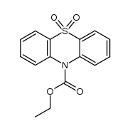 5,5-dioxo-5H-5λ6-phenothiazine-10-carboxylic acid ethyl ester结构式