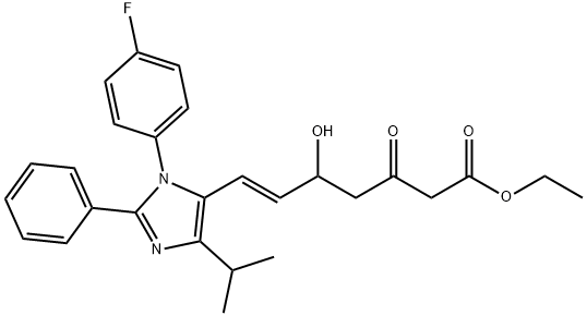 ETHYL ((4-FLUOROPHENYL)ISOPROPYL-PHENYL-IMIDAZOL-5-YL)-OH-OXO-6-HEPTENOATE,97 Structure