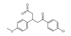 1-(4-chlorophenyl)-3-(4-methoxyphenyl)-4-nitrobutan-1-one结构式