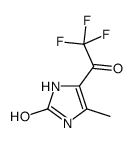 2H-Imidazol-2-one, 1,3-dihydro-4-methyl-5-(trifluoroacetyl)- (9CI)结构式
