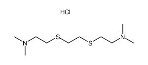 1,2-bis-(2-dimethylamino-ethylsulfanyl)-ethane; dihydrochloride结构式