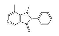 1,7-dimethyl-2-phenyl-1,2-dihydro-pyrazolo[4,3-c]pyridin-3-one Structure
