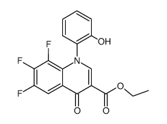 ethyl 1-(2-hydroxyphenyl)-6,7,8-trifluoro-1,4-dihydro-4-oxoquinoline-3-carboxylate Structure