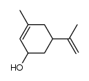 3-methyl-5-(prop-1-en-2-yl)cyclohexa-2-enol结构式