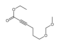 ethyl 6-(methoxymethoxy)hex-2-ynoate结构式