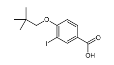 4-(2,2-Dimethylpropoxy)-3-iodobenzoic acid Structure