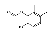 4-Hydroxy-3-acetoxy-1,2-dimethyl-benzol结构式