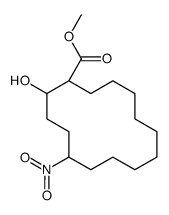 methyl 2-hydroxy-5-nitrocyclotetradecane-1-carboxylate结构式