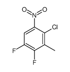 4-chloro-1,2-difluoro-3-methyl-5-nitrobenzene结构式