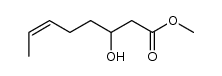 (Z)-methyl 3-hydroxy-6-octenoate Structure