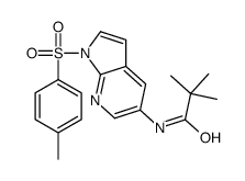 2,2-Dimethyl-N-{1-[(4-methylphenyl)sulfonyl]-1H-pyrrolo[2,3-b]pyr idin-5-yl}propanamide结构式