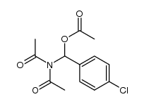 N,N-Diacetylamino-acetoxy-(4-chlorphenyl-)-methan结构式