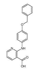 2-(4-Benzyloxy-phenylamino)-nicotinic acid结构式