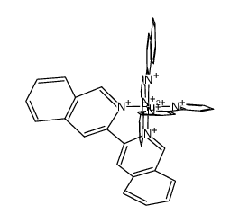 (2,2'-bipyridine)(2,2'-biquinoline)((3,3'-biisoquinoline)ruthenium(II)(2+)结构式