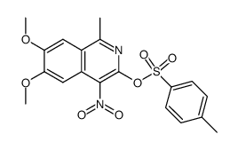 6,7-dimethoxy-1-methyl-3-<(4-methylphenyl-sulfonyl)oxy>-4-nitroisoquinoline Structure