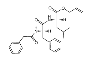 N-(Phenylacetyl)-L-phenylalanyl-L-leucin-allylester结构式