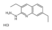 3,7-Diethyl-2-hydrazinoquinoline hydrochloride结构式