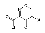 4-chloro-2-methoxyimino-3-oxobutanoyl chloride Structure