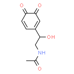 Acetamide, N-[2-(3,4-dioxo-1,5-cyclohexadien-1-yl)-2-hydroxyethyl]- (9CI) Structure