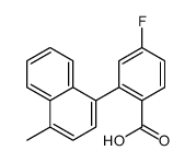 4-fluoro-2-(4-methylnaphthalen-1-yl)benzoic acid结构式