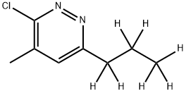 3-Chloro-4-methyl-6-(n-propyl-d7)-pyridazine结构式