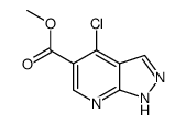 methyl 4-chloro-1H-pyrazolo[3,4-b]pyridine-5-carboxylate结构式