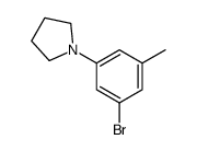 1-(3-溴-5-甲基苯基)吡咯烷结构式